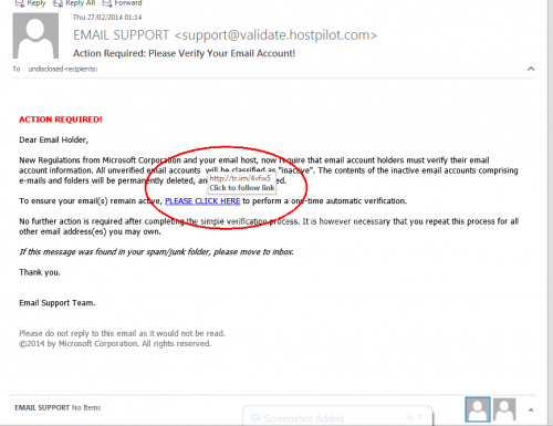Another scam doing the rounds