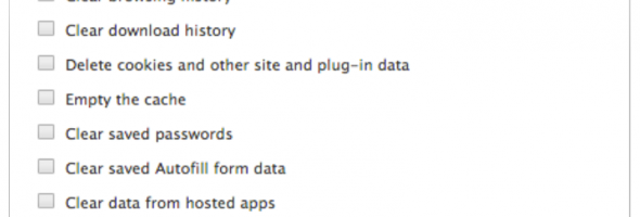 Cleaning Cache etc