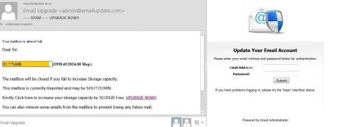 Email Upgrade SCAM