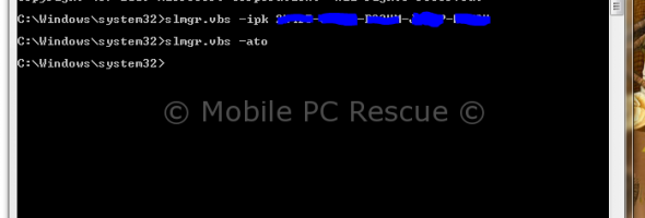 How to Reactivate Windows 7 using CMD (DOS)