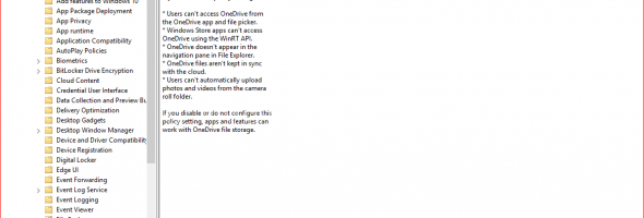 How to enable/Disable ONE DRIVE in Windows 10