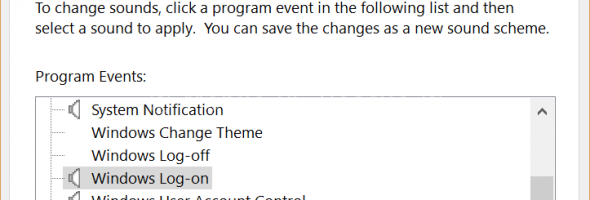 Windows 10 Start-up Sounds – turn them ON