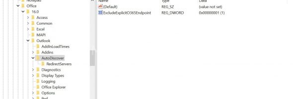 Outlook not adding Exchange Accounts?