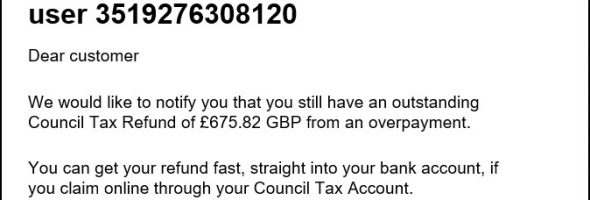 An easy way to spot a SPOOF email