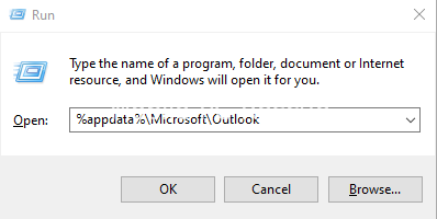 Clearing Outlook Cache