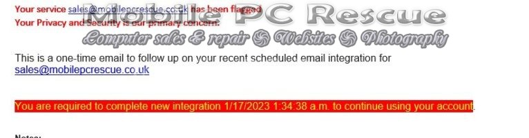 Email & Text scams occurring in 2023
